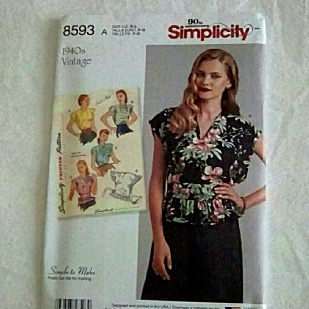 Simplicity Vintage/retro Poncho Blouses